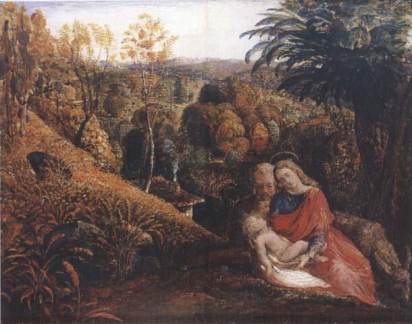 Samuel Palmer Rest on the Flight into Egypt or Holy Family France oil painting art